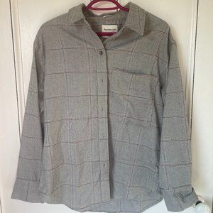 Abercrombie oversized flannel shirt